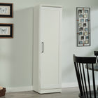 Sauder HomePlus Storage Cabinet - Soft White-One fixed shelf for board games, bins, and more