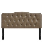 Modway Annabel Vegan Leather King Headboard - Mushroom-Assembly Required