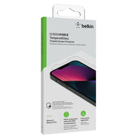 Belkin iPhone 17e/16e/14/13/13 Pro Screen Protector - Tempered Glass - Antimicrobial-Treated - Clear-Visible Clarity: We test our screen protectors to the highest optometric standards