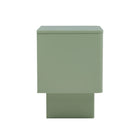 Manhattan Comfort Ella 19.7" Modern Nightstand - Sage Green-Perfect for Bedside Storage, Lamps or Display Items