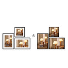 Decent Living - Cadres photo en bois massif - Teck doré - 24x24pouce - Paquet de 2-8