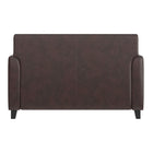 Flash Furniture HERCULES Diplomat Series Brown Leather Loveseat-Flared Arms