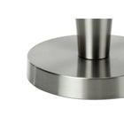 Monarch Specialties - Luminaire - 24 po H Lampe De Table - Port Usb Inclus - Ensemble De 2 - Métal Nickelé - Abat-Jour Gris-Dimensions assemblées (chaque lampe) : 10 po L x 10 po P x 24 po H . base : 6 po L x 6 po P x 13,25 pouces H . abat-jour : 10 pouces L x 10 po P x 9 pouces H
