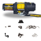 Novawinch FENIX 4,500 lb 12V Electric Winch with Synthetic Cable, Handbar Switch and Remote Control-IP68 rated for added protection against extreme weather and use.  Fully sealed design.