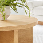 Modway - Silas Manche Table basse en bois - Naturel-Base en forme de X