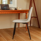 FurnitureR - Chaise de Salle à Manger en Tissu, Ivoire Beige- Lot de 4-7