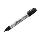 Sharpie Pro Liquid Tip Permanent Markers - Chisel Tip - Black - 12 Pack-Metal barrel made to withstand heavy use