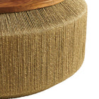Modway Maris Seagrass and Wood Coffee Table - Walnut Natural-7