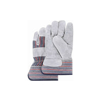 Zenith Safety Premium Quality Fitters Gloves, Large, Split Cowhide Palm, Cotton Inner Lining - 36 Pack-Cuff Material: Rubberized