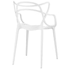 Modway - Entangled Restauration Fauteuil - Blanc-Capsules de pied non marquées