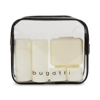 Bugatti 5-Piece Silicone Travel Bottle Set - TPU Case - Cream-Made from transparent TPU material