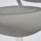 Homy Casa Grey Fabric Swivel Desk Chair-Textured Fabric: Soft and cozy seat offering a chic, stylish touch