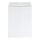Staples Kraft Catalogue Envelopes with Gummed Flaps - 9" x 12" - White - 100 Pack-Heavily gummed flap for a moisture-activated, secure seal
