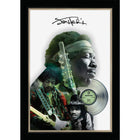 Jimi Hendrix Double Exposure with Platinum LP - Framed Print - 27" x 39"-Premium music memorabilia
