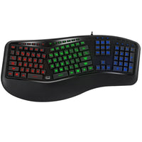 Adesso Ergonomic RGB USB Keyboard - Canadian Bilingual Layout-Ergonomic design for maximum comfort