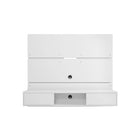 Manhattan Comfort Vernon 62.99" Mid-Century Modern Floating Entertainment Center - White-Mid-Century Modern Wall Mounted Theater Center for Living Room and Bedroom use