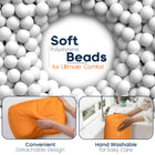 ShoppingAll Adjustable Tablet Holder Cushion Pillow Stand with Snack Bowl - Orange-360° Rotating Clip for Easy Viewing - Rotate your device easily between portrait and landscape modes thanks to the flexible ball joint.