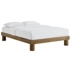 Modway - Runa Bois Lit plateforme Queen, Chêne français-Assemblée requise