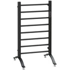 HOMCOM 8-Bar Electric Towel Warmer with Built-in Timer Led Indicators - Black-The compact size of 19.75" W x 31.5" H is ideal for portability
