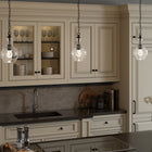 Hudson&Canal Verona 7" Wide Pendant with Glass Shade - Blackened Bronze/Seeded-Clean with a soft, dry cloth and no harsh chemicals or abrasive cleaning materials