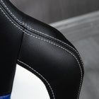 HOMCOM - Chaise de jeu style voiture de course en cuir PU avec accoudoirs relevables - bleu-Léger balancement avant/arrière pour plus de confort