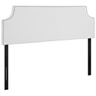 Modway Laura Upholstered Vinyl Queen Headboard - White-Fine Vinyl Upholstery