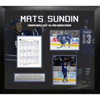 Mats Sundin Toronto Maple Leafs All-time Leading Scorer Collage - Framed Print - 35" x 31"-Premium print framed