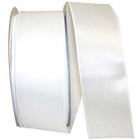 JAM Paper Single Face Satin Ribbon - 2 1/2" W x 50 yd. - White-Colour: White