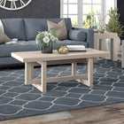 Hudson&Canal Breslow 47"W Rectangular Coffee Table - Alder White-Features easy assembly