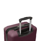 Bugatti Monaco 21.5" Hardside Carry-on Luggage - Vegan Leather Trim -  Fig-Double 360-degree spinner wheels for smooth
and quiet rolling (8 wheels)