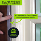 Alien Tape Shield Transparent Waterproof indoor outdoor Tape - 4" x 5 ft - 3 Pack-You can repair it on your own. Simply trim the tape to size, peel off the back, stick it to the leaks or holes you want to repair or seal then you're all set. It works very quick and effective