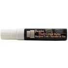 JAM Paper Marvy Uchida Liquid Chalk Markers Erasable Dustless - Jumbo Point - White-These versatile Chalk Markers can be used on any non-porous surface such as: Whiteboards, Lightboards, Chalkboards, Windows, Windshields, and more!