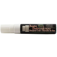 JAM Paper Marvy Uchida Liquid Chalk Markers Erasable Dustless - Jumbo Point - White-These versatile Chalk Markers can be used on any non-porous surface such as: Whiteboards, Lightboards, Chalkboards, Windows, Windshields, and more!
