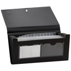 Winnable - Classeur expansible en poly pour chèques - 13 pochettes - noir-Polypropylène durable qui résiste à un usage intensif