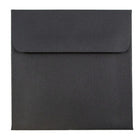 JAM Paper - Enveloppes d'invitation carrées - 5 x 5 - lin noir - Paquet de 25-Parfait pour les cartes de voeux, les invitations, les mariages ou toute autre annonce