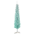 HOMCOM 6' Slim Artificial Christmas Tree - Gradient Blue-Artificial Christmas tree has a slim pencil style 