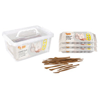 JOVI Paper Clay School Set - 3 1.5 lb Bars/20 Spatulas-Moist Paper Base Clay: Our papier-mâché modeling clay is meticulously crafted with a moist paper base, providing the perfect consistency for modeling straight out of the box. Say goodbye to the tedious process of mixing and waiting - our clay is ready to use, allowing you to dive into your creative projects without delay.
