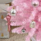HOMCOM 7' Pencil Artificial Christmas Tree - Pink-Overall Dimensions: ⌀21.75" x 84" H 