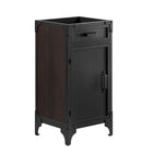 Modway - Steamforge 18" Vanette de salle de bain - Blanc Noir-Trous centraux de 8"