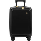 Champs Onyx Carry-on Luggage - Black-Unparalleled design. A seamless fusion of contemporary design and a luxurious leather-inspired finish. Timeless and sophisticated