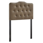 Modway Annabel Faux Leather Twin Headboard - Mushroom-Faux Leather Upholstery