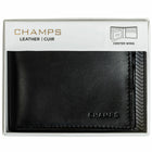 CHAMPS Classic Collection Leather RFID Centre-wing Wallet-Double Bill Compartment