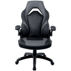 Emerge - Fauteuil de jeu en cuir reconstitué Vortex de la gamme - noir et gris-Fauteuil de jeu noir et gris