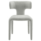 Modway Stellan Curved Back Boucle Upholstered Dining Chair - Dove Grey - 2 Pack-10
