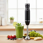 JS Gourmet Immersion Stick Hand Blender - Black-Ergonomic grip handle