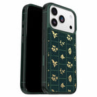 OtterBox Symmetry Clear Compatible with MagSafe Case with Camera Control for iPhone 17 Pro - Golden Bloom Green-Tactile buttons feel just like your phone’s