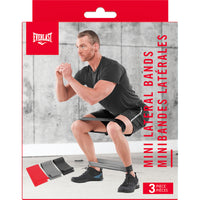 Everlast Mini Bands - Assorted Colours - Set of 3-Ideal for warm up, recovery and muscle activation