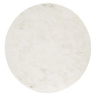 Modway Viva Round White Marble Side Table - Brass White-Assembly Required
