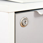 HOMCOM 3-Drawer Vertical Letter/A4 Filing Cabinet with Lock - Grey-Required assembly