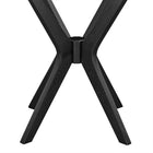 Modway Crossroads 24" Round Wood Side Table - Black-7